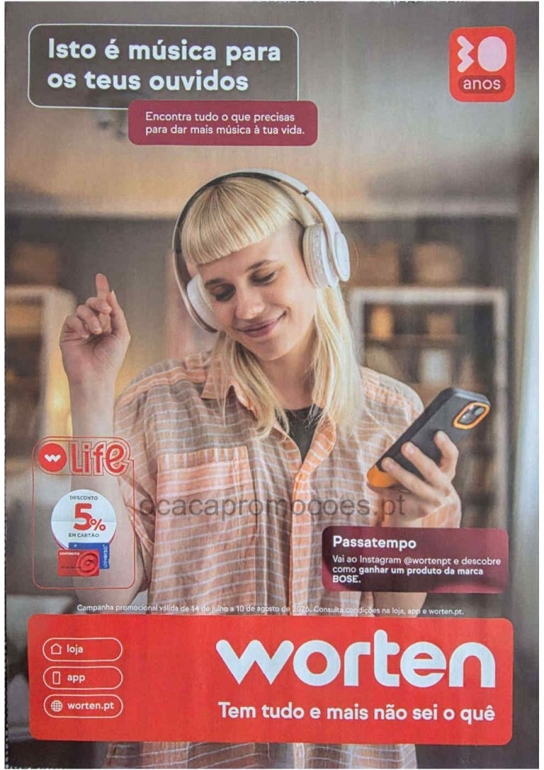 Folheto Worten – Antevisão especial Promoções 14 julho a 10 agosto