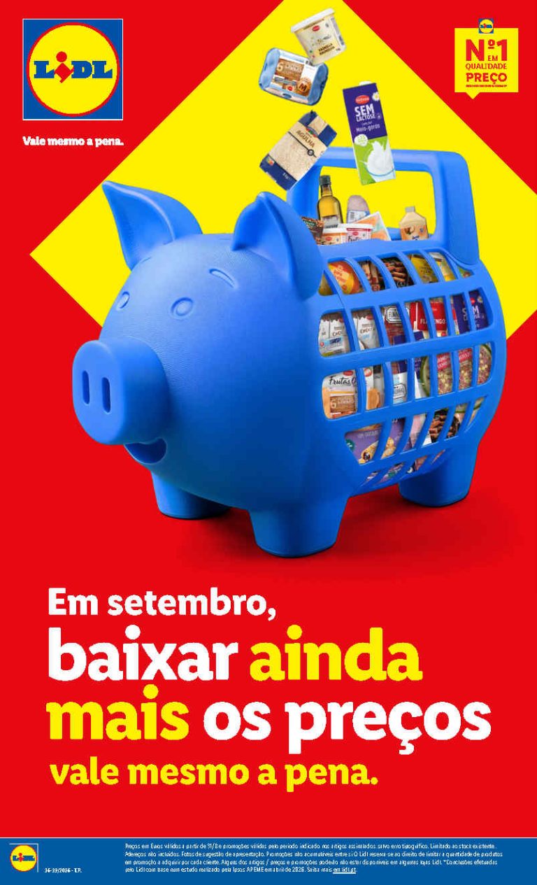 Folheto Lidl Baixa de Preços – Antevisão Promoções de 1 a 27 setembro