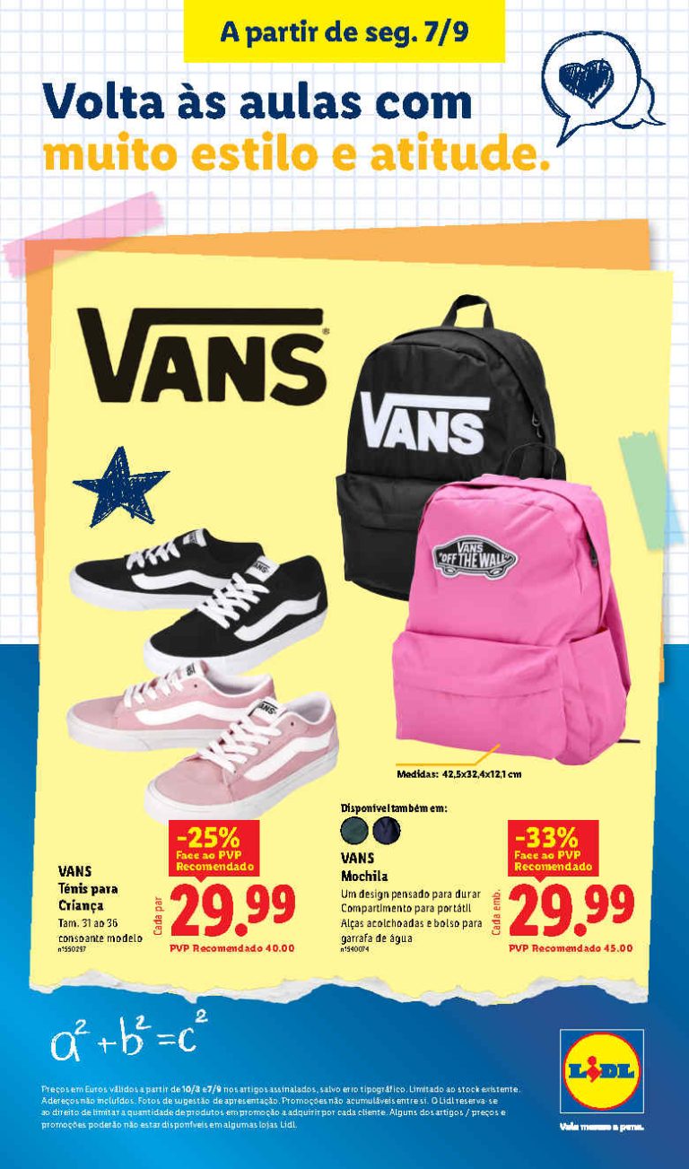 Folheto Lidl Regresso às Aulas – Antevisão Promoções a partir 7 de setembro