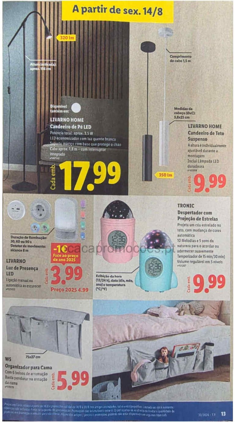 Folheto Lidl bazar – Antevisão Promoções a partir 14 de agosto