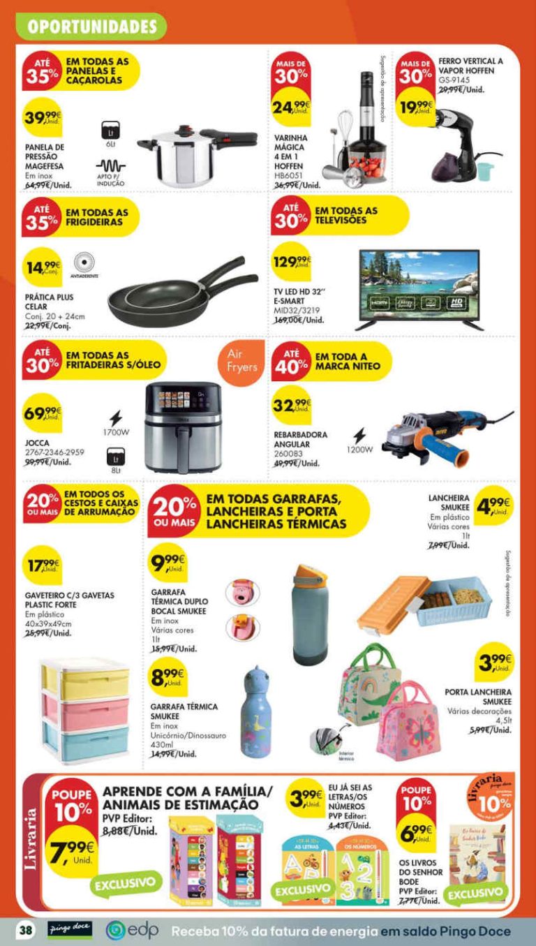 Folheto Pingo Doce bazar lojas Médias – Antevisão Promoções 11 a 17 de agosto