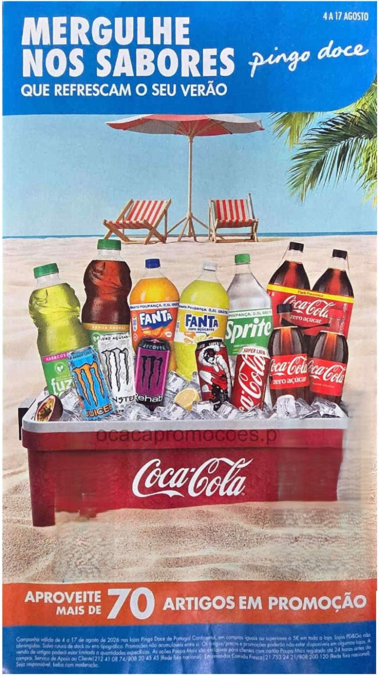 Folheto Pingo Doce Verão – Antevisão Promoções 4 a 17 de agosto
