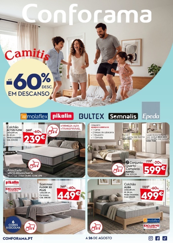 Folheto Conforama – Antevisão Promoções 16 a 26 de agosto