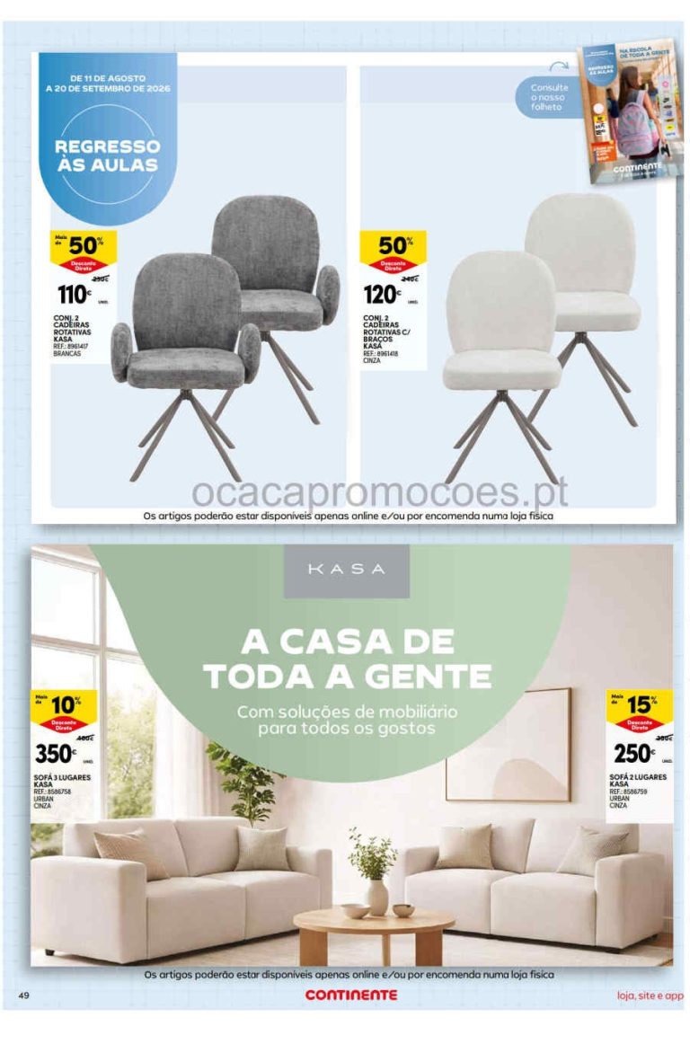 Folheto Continente Bazar – Antevisão Promoções 25 a 31 de agosto