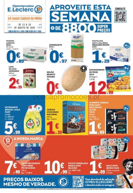 Folheto E Leclerc – Antevisão Promoções 13 a 19 de agosto