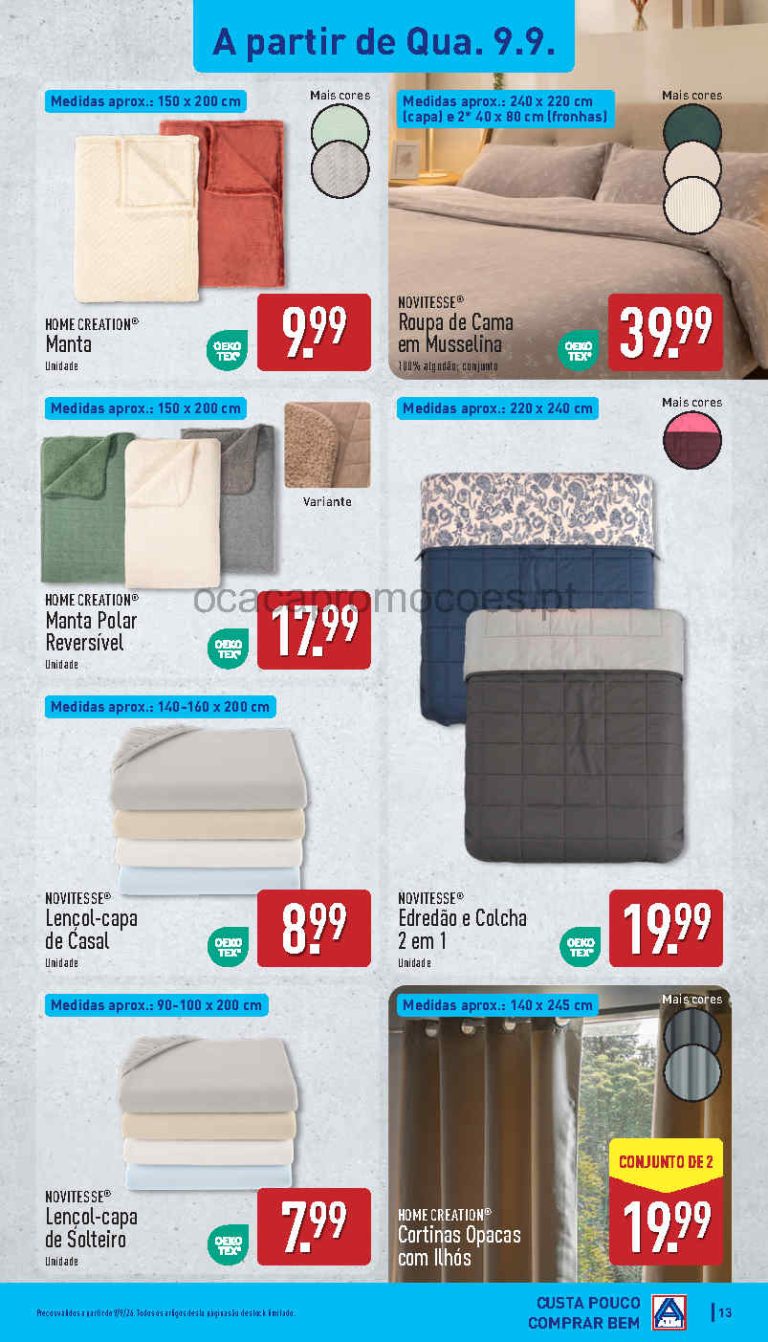 Aldi Destaques – Antevisão Bazar Promoções 9 a 13 de setembro
