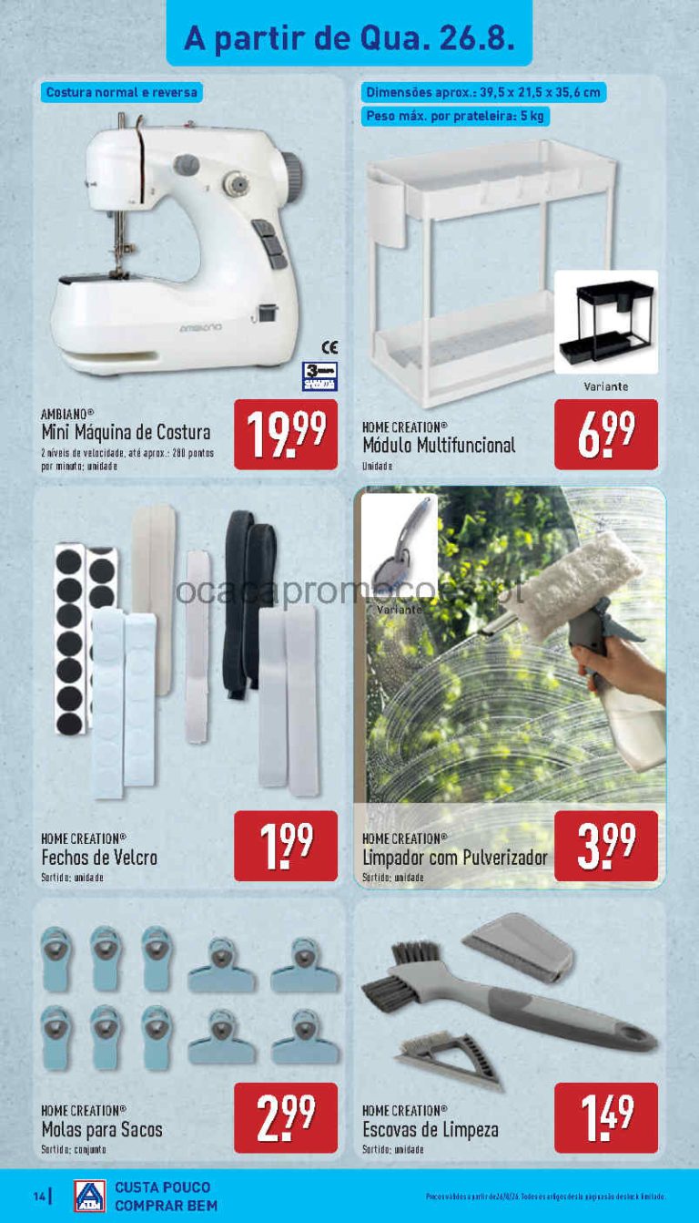 Aldi Destaques – Antevisão Bazar Promoções 26 a 30 de agosto