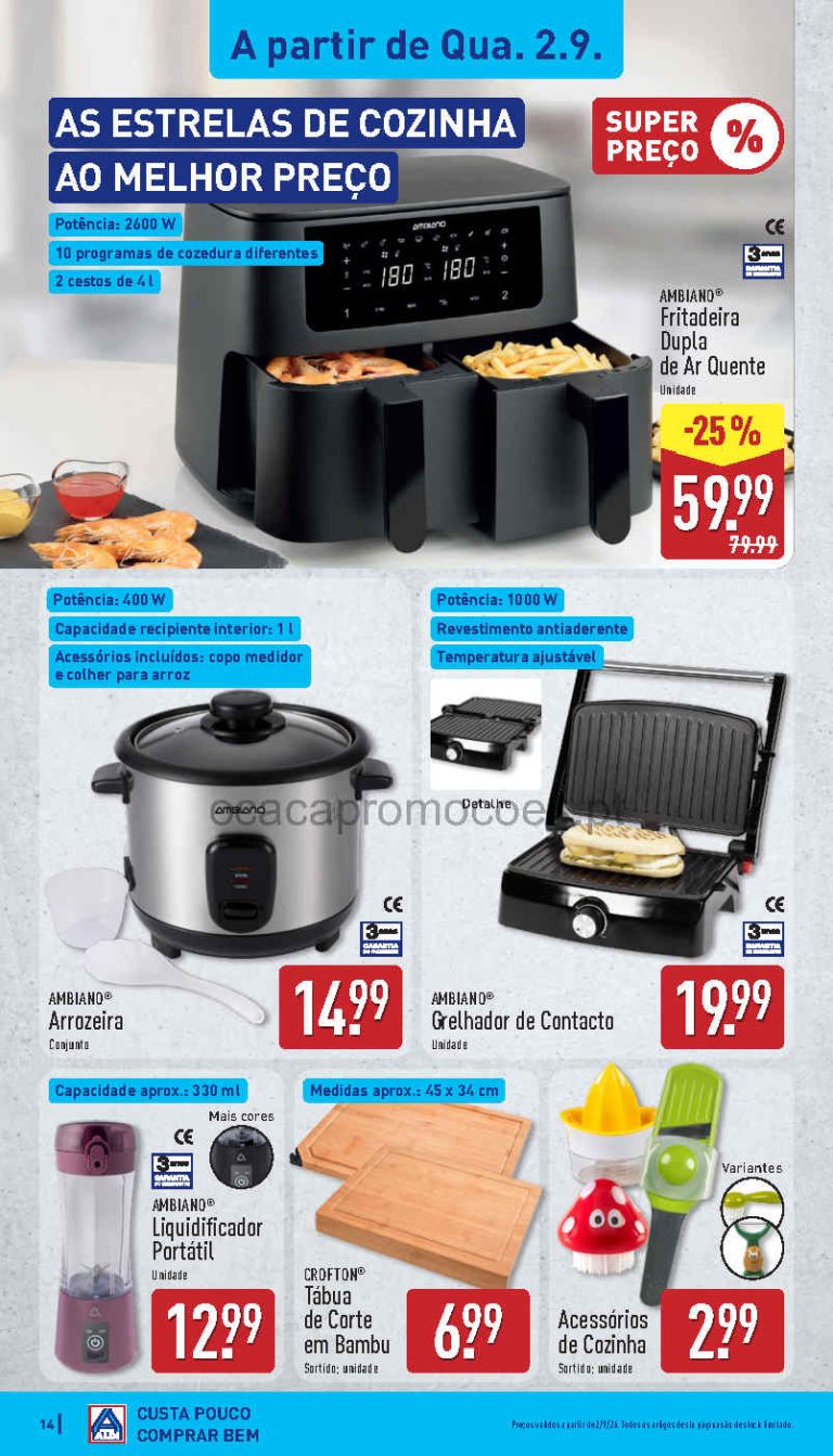 Folheto Aldi Bazar – Antevisão Promoções de 2 a 6 setembro