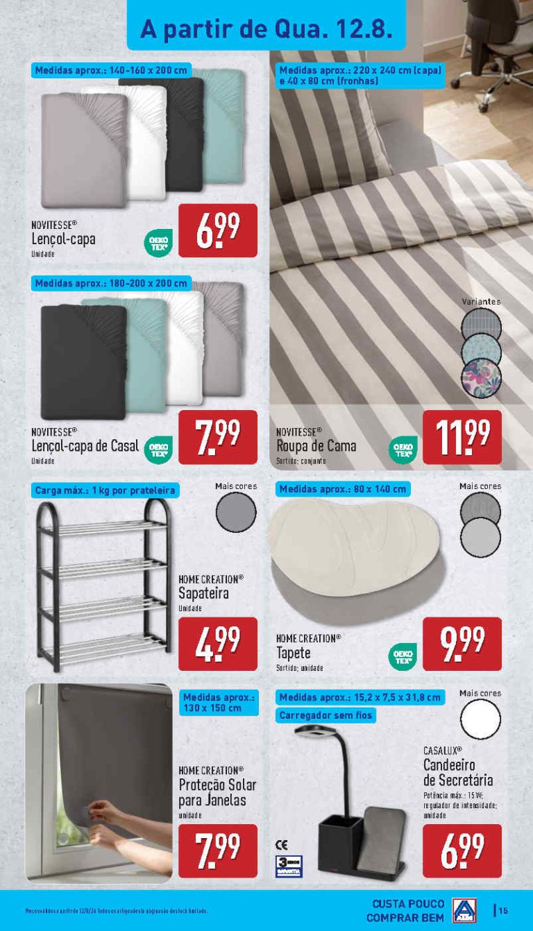 Folheto Aldi bazar – Antevisão Promoções 12 a 16 de agosto