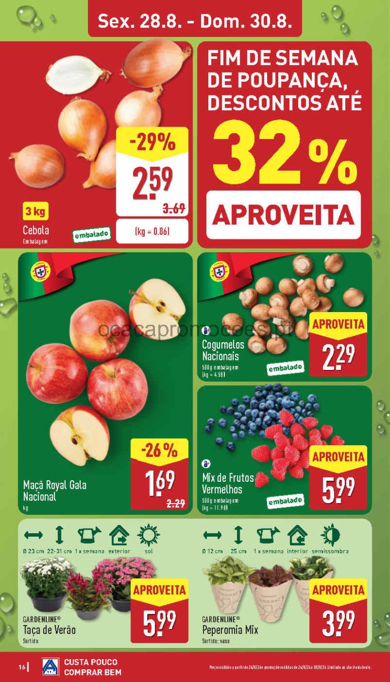 Folheto Aldi Frescos – Antevisão Promoções 28 a 30 de agosto