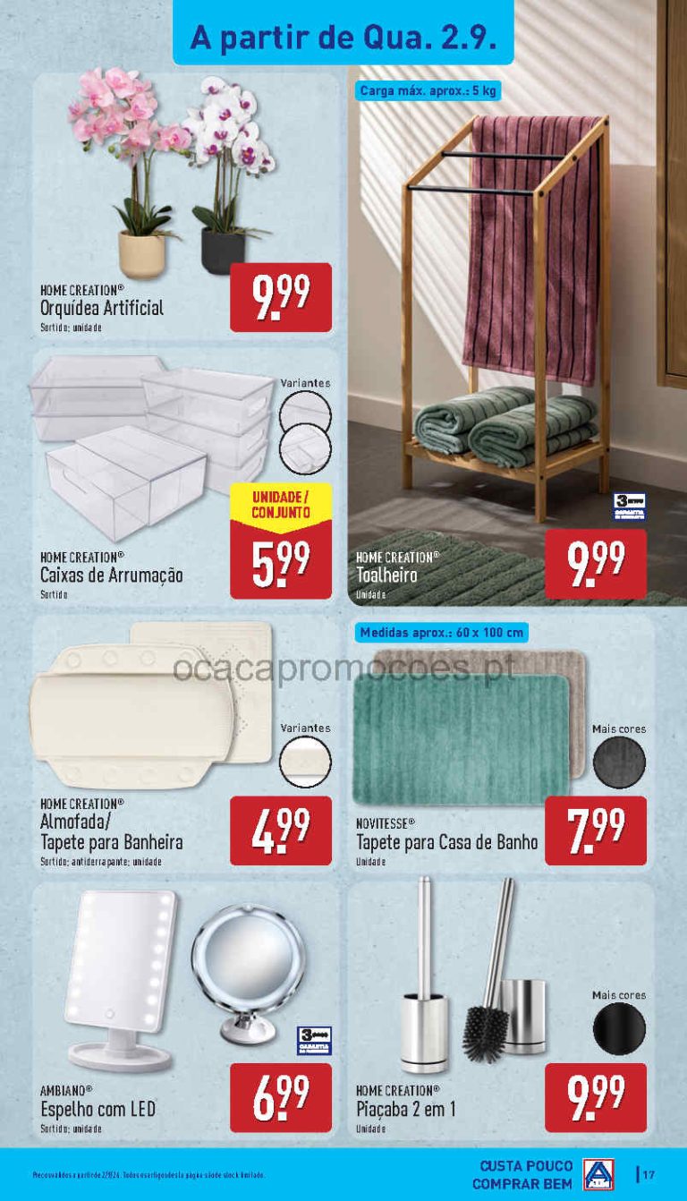 Aldi Destaques – Antevisão Bazar Promoções 2 a 6 de setembro