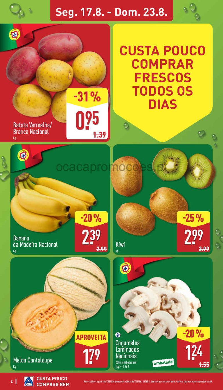 Folheto Aldi Frescos – Antevisão Promoções 17 a 23 de agosto