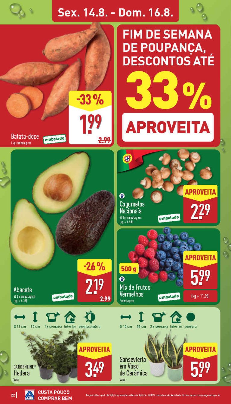 Folheto Aldi Frescos – Antevisão Promoções 14 a 16 de agosto