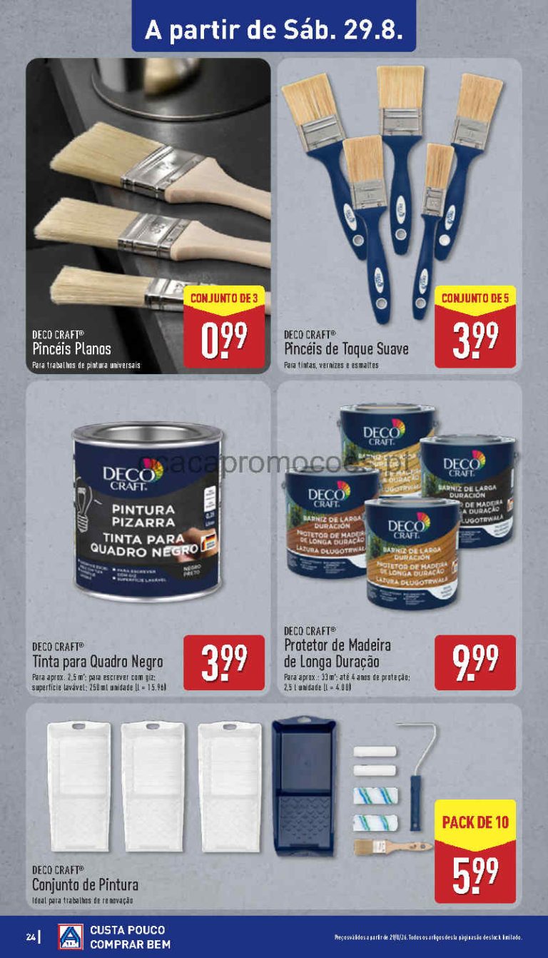Folheto Aldi Oportunidades Bazar – Antevisão Promoções 29 a 30 de agosto