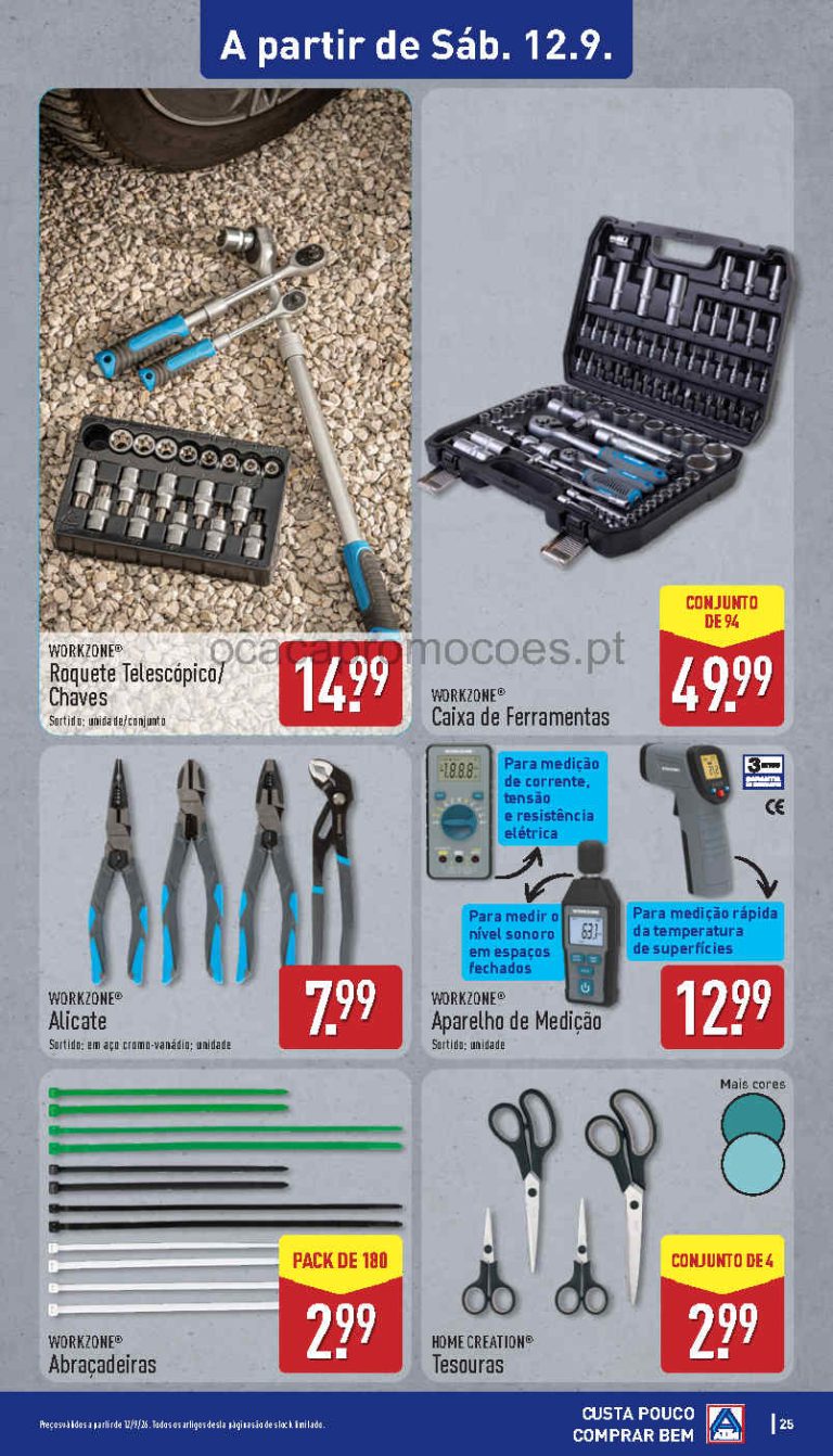 Folheto Aldi Bazar – Antevisão Promoções 12 a 13 de setembro
