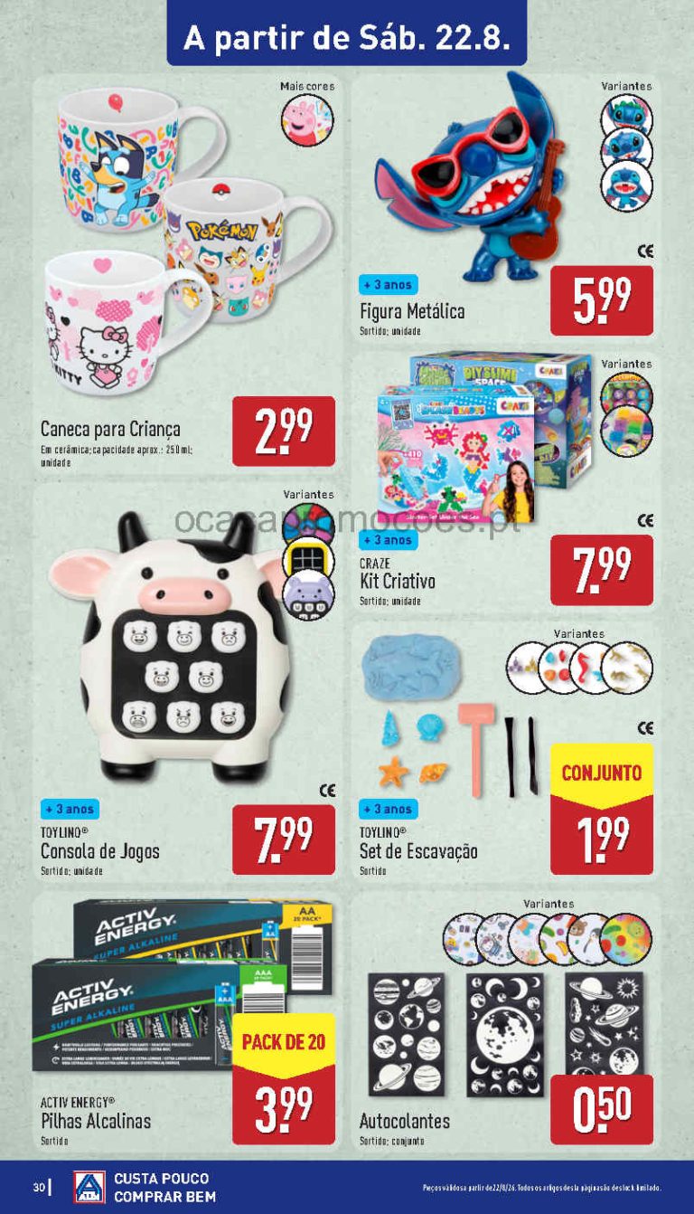 Folheto Aldi Achados – Antevisão Bazar Promoções 22 a 23 de agosto
