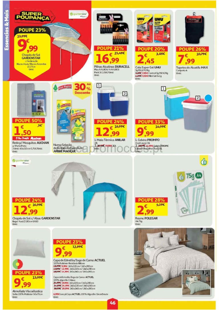 Folheto Auchan bazar – Antevisão Promoções 6 a 12 de agosto
