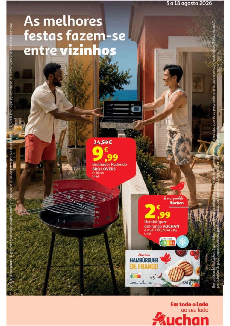 Folheto Auchan – Antevisão Promoções 5 a 18 de agosto