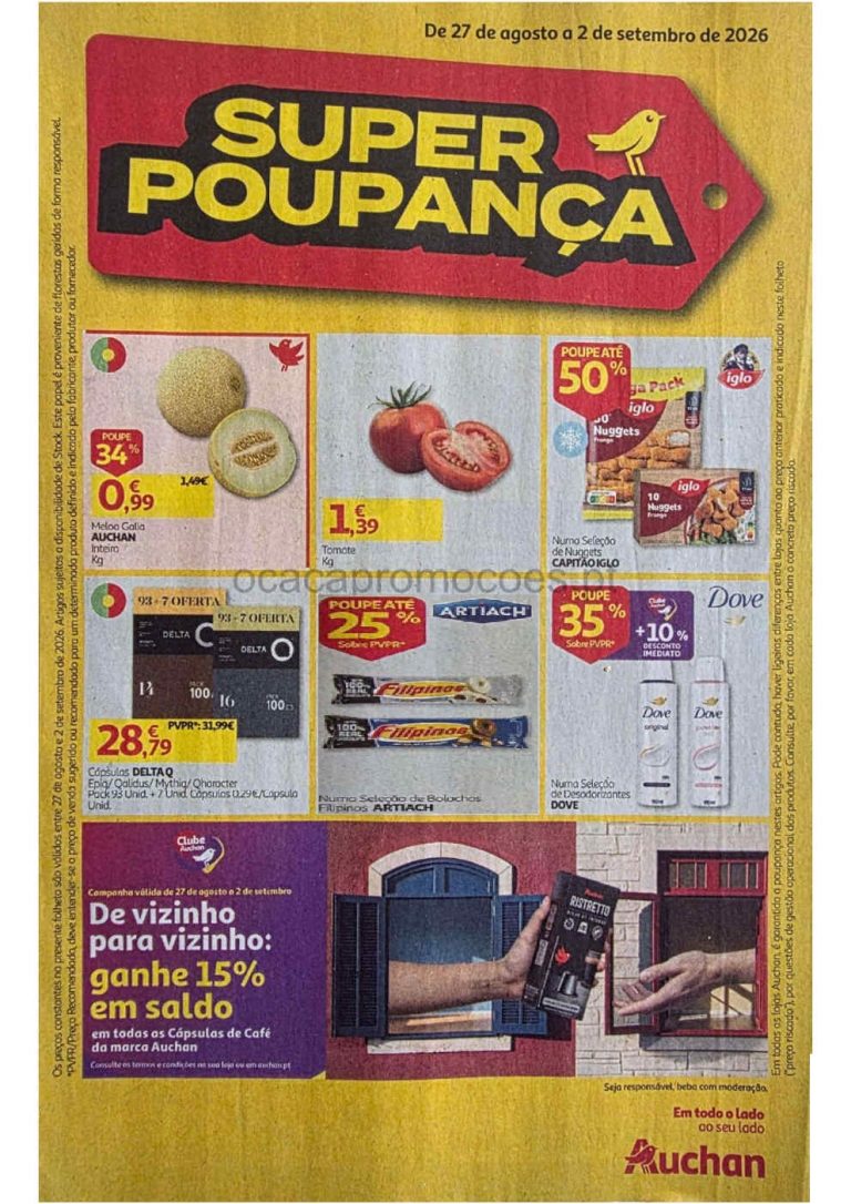 Folheto Auchan Super – Antevisão Promoções de 28 agosto a 2 setembro