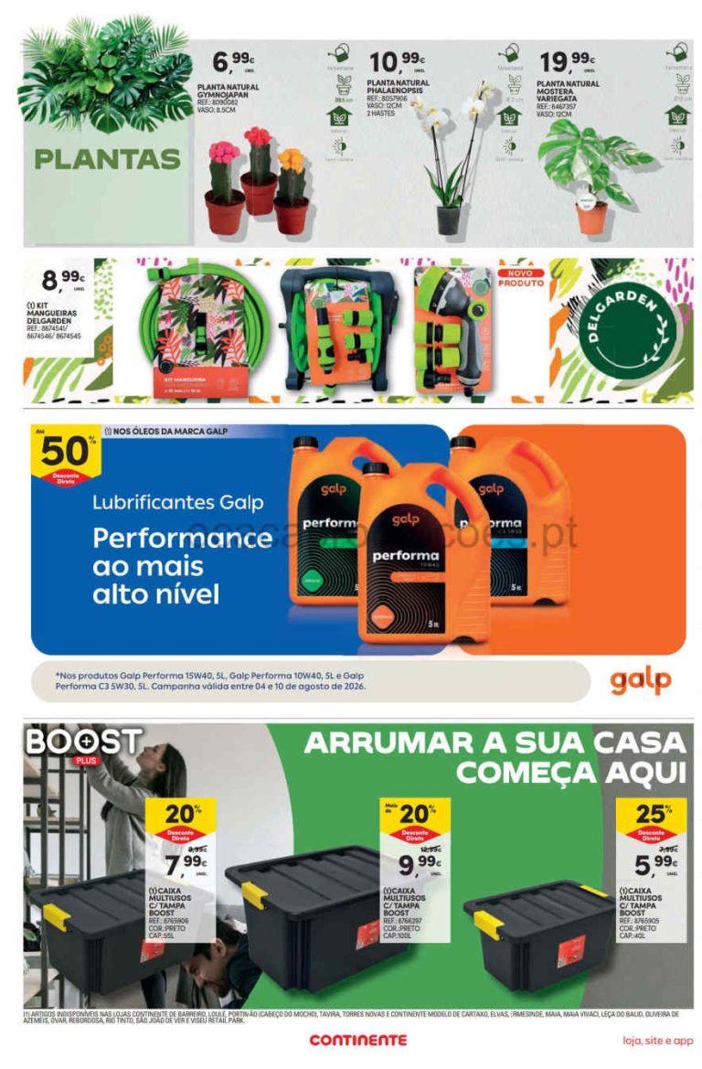 Folheto Continente bazar – Antevisão Promoções 4 a 10 de agosto