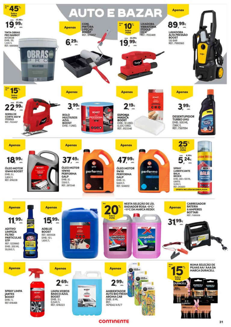 Continente Açores Destaques – Antevisão Promoções Bazar até 2 setembro