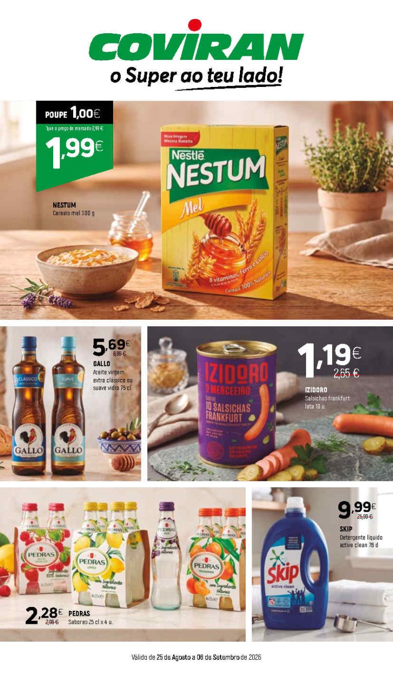 Folheto Coviran – Antevisão Promoções 25 agosto a 6 setembro