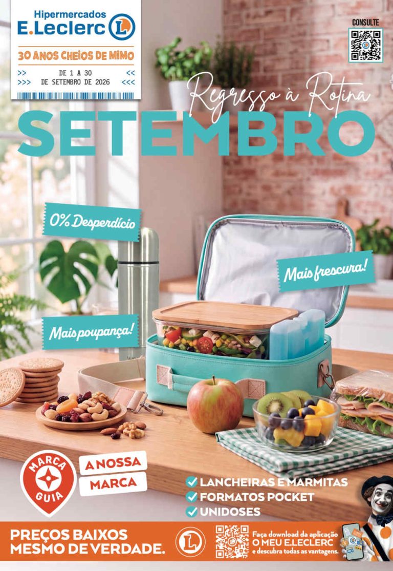 Folheto E Leclerc – Antevisão Promoções 1 a 30 de setembro