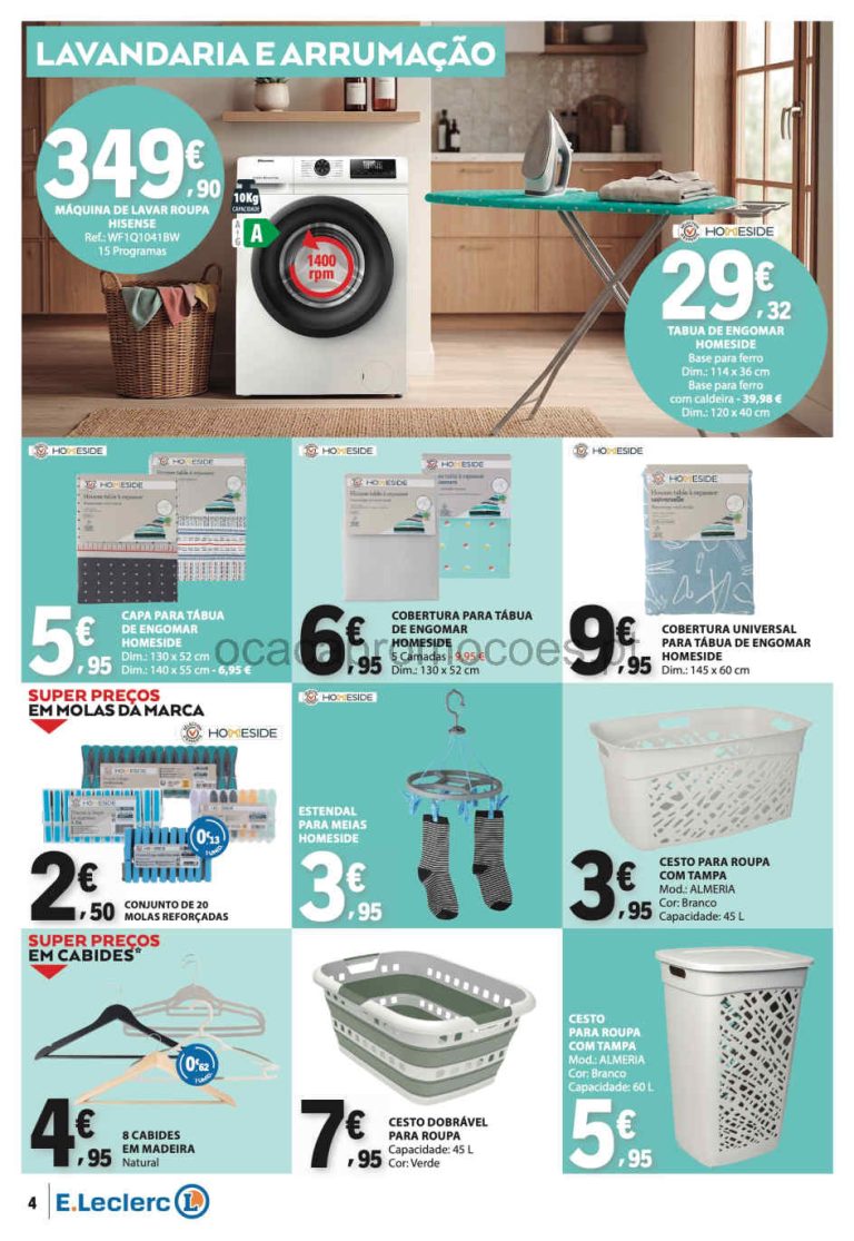 Folheto E Leclerc Casa – Antevisão Promoções Bazar até 9 setembro