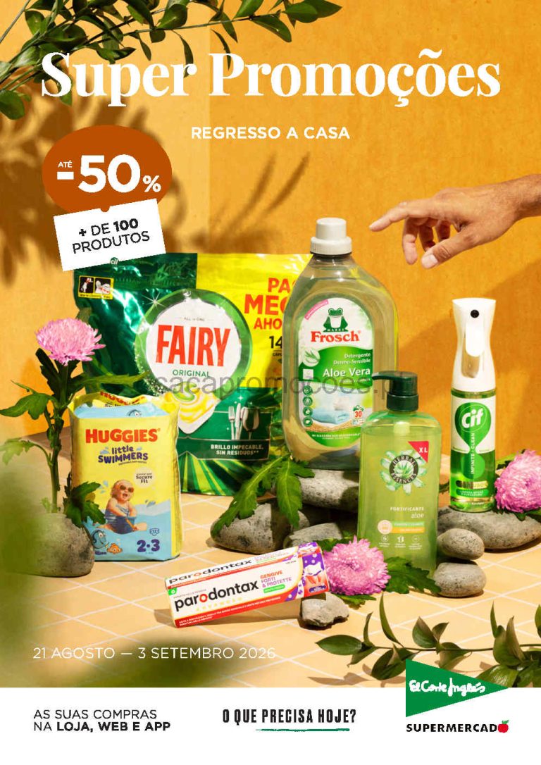 Folheto Supermercados El Corte Inglés – Antevisão Promoções 21 agosto a 3 setembro
