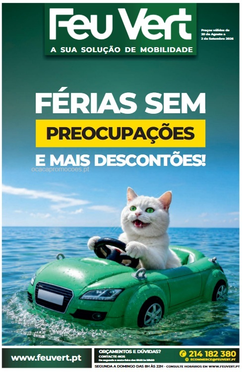 Folheto Feu Vert – Antevisão Promoções 20 agosto a 2 setembro