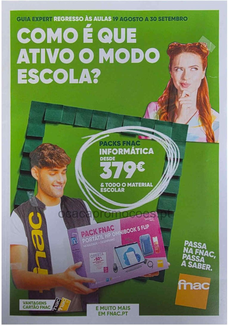 Folheto Fnac Regresso às Aulas – Antevisão Promoções 20 agosto a 30 setembro