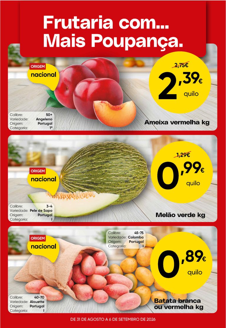 Folheto Supermercados Froiz – Antevisão Promoções 31 agosto a 6 setembro