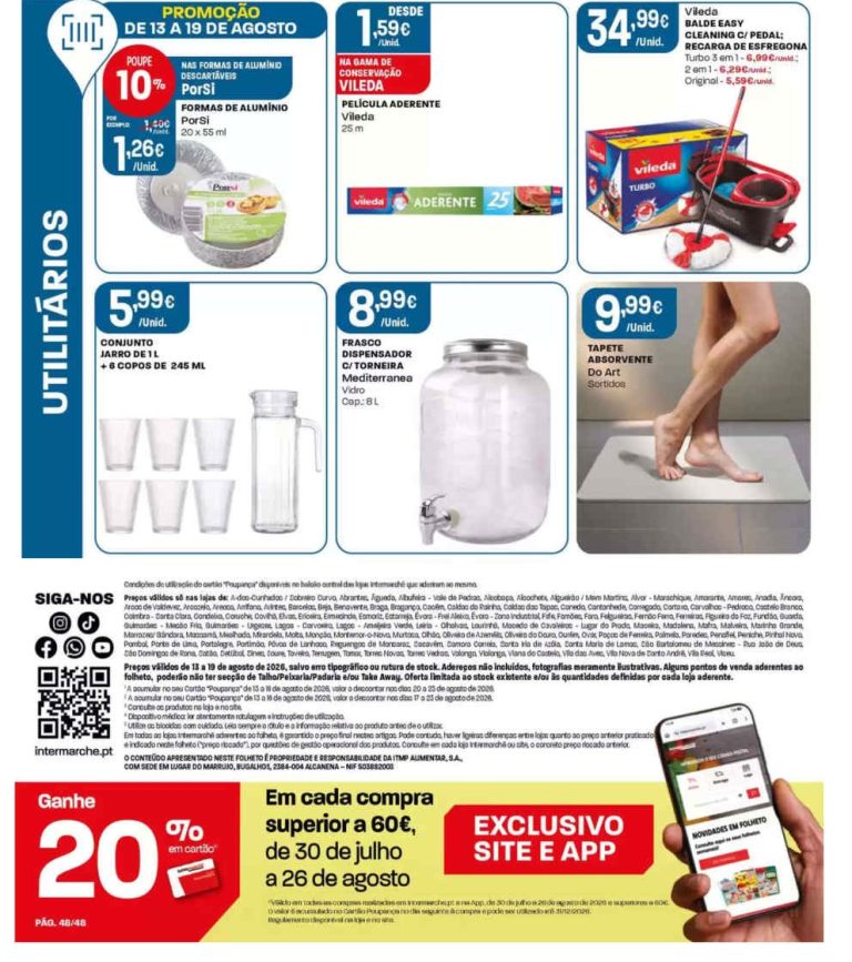 Intermarché Destaques – Antevisão Bazar Promoções de 13 a 19 agosto