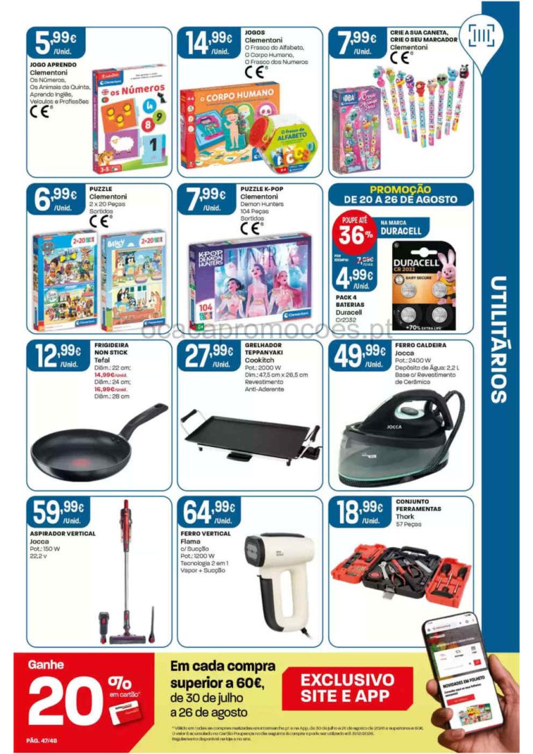 Folheto Intermarché Bazar – Antevisão Promoções 20 a 26 de agosto