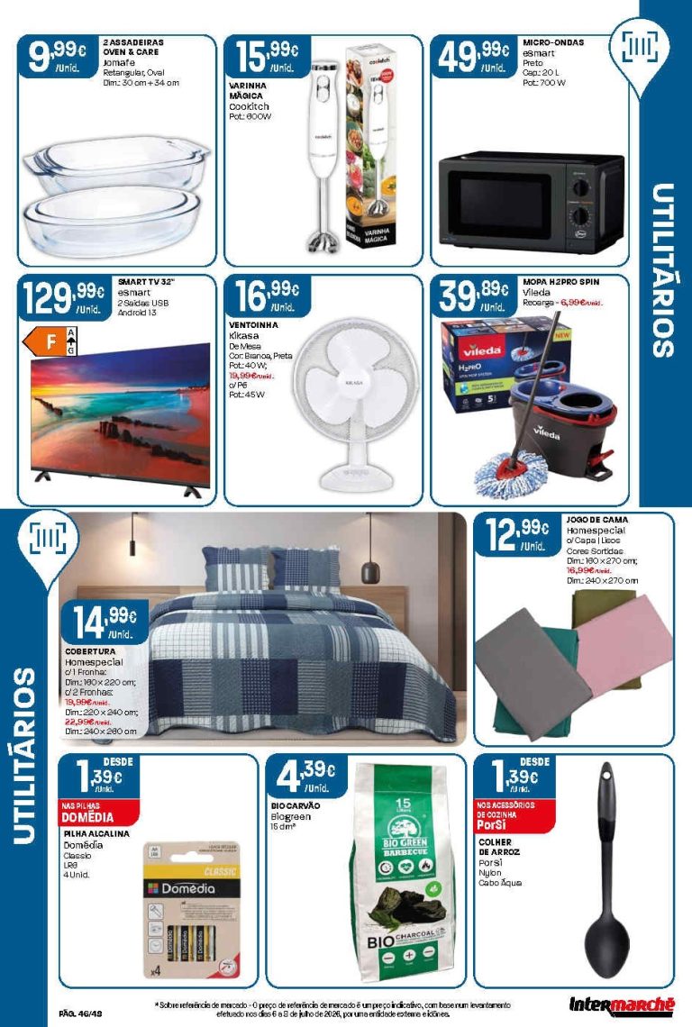 Folheto Intermarché bazar – Antevisão Promoções 6 a 12 de agosto