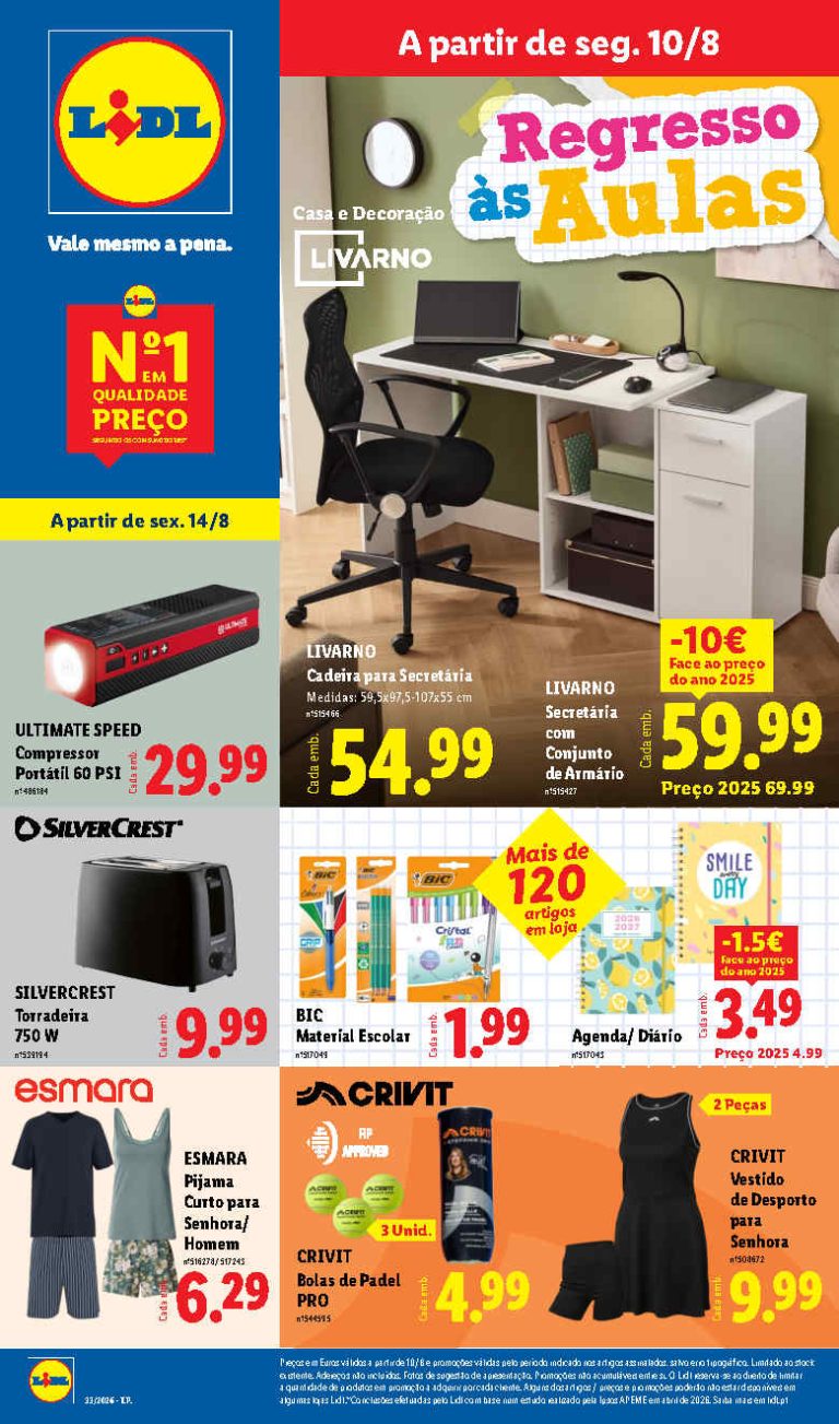 Folheto Lidl Bazar – Antevisão Promoções 10 a 20 de agosto