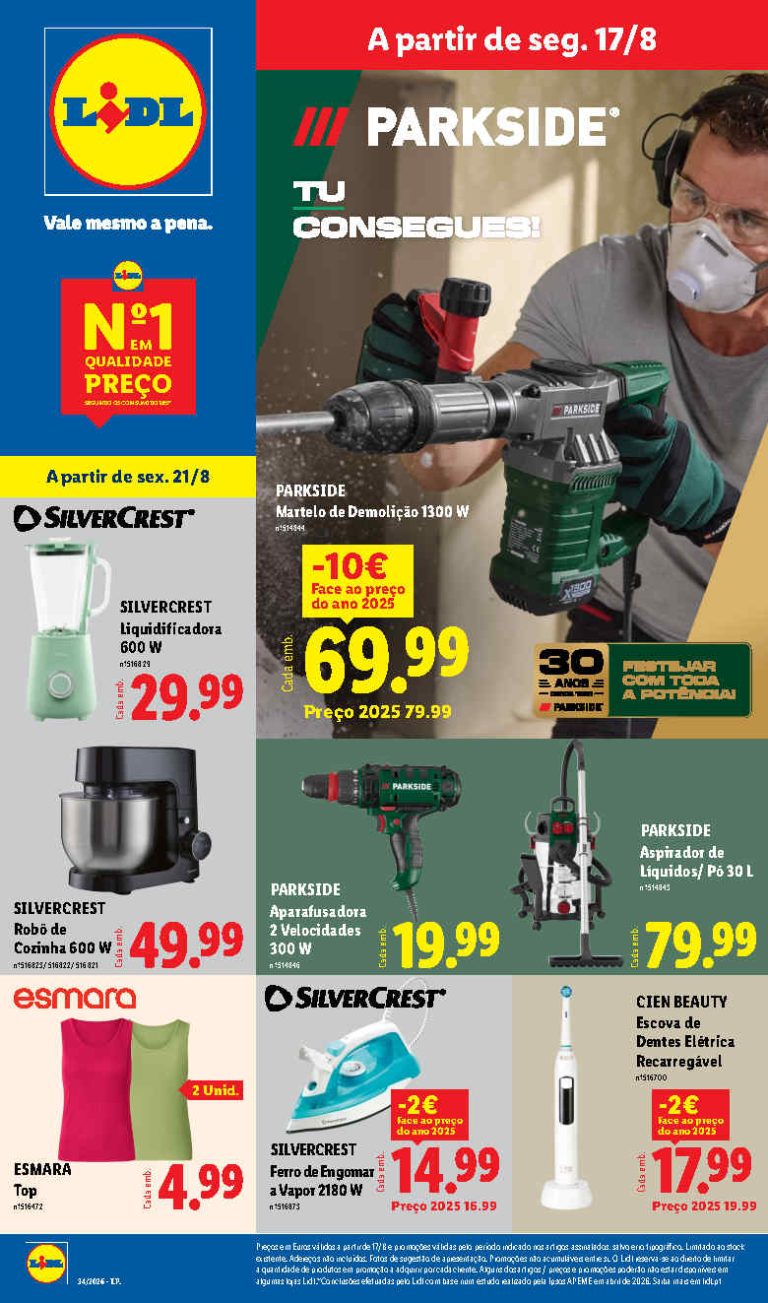 Folheto Lidl Bazar – Antevisão Promoções 17 a 27 de agosto