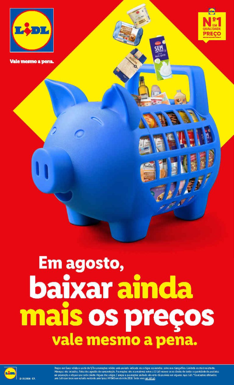 Folheto Lidl – Antevisão Promoções de 3 a 30 agosto