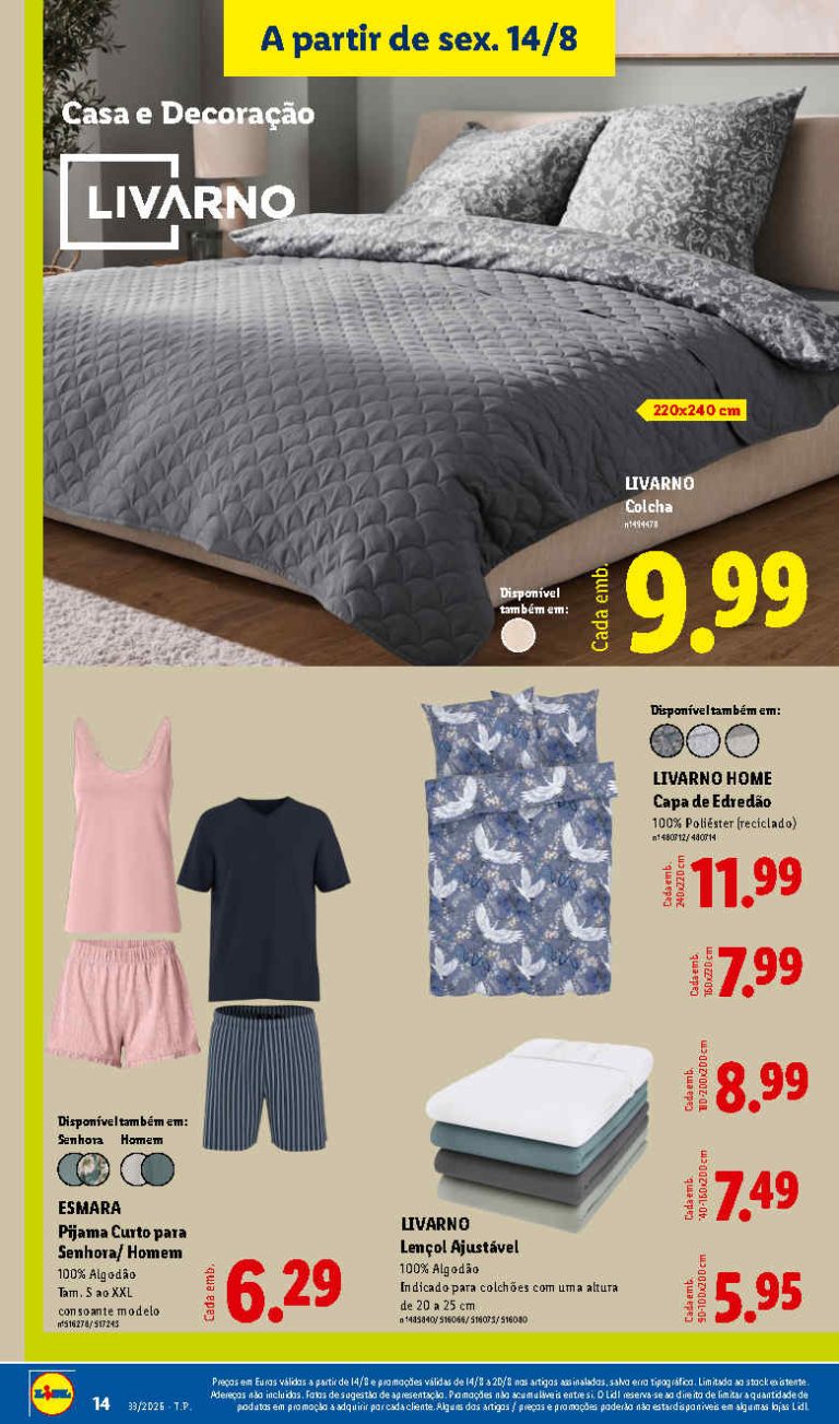 Folheto Lidl Casa – Antevisão Bazar Promoções de 14 a 20 agosto