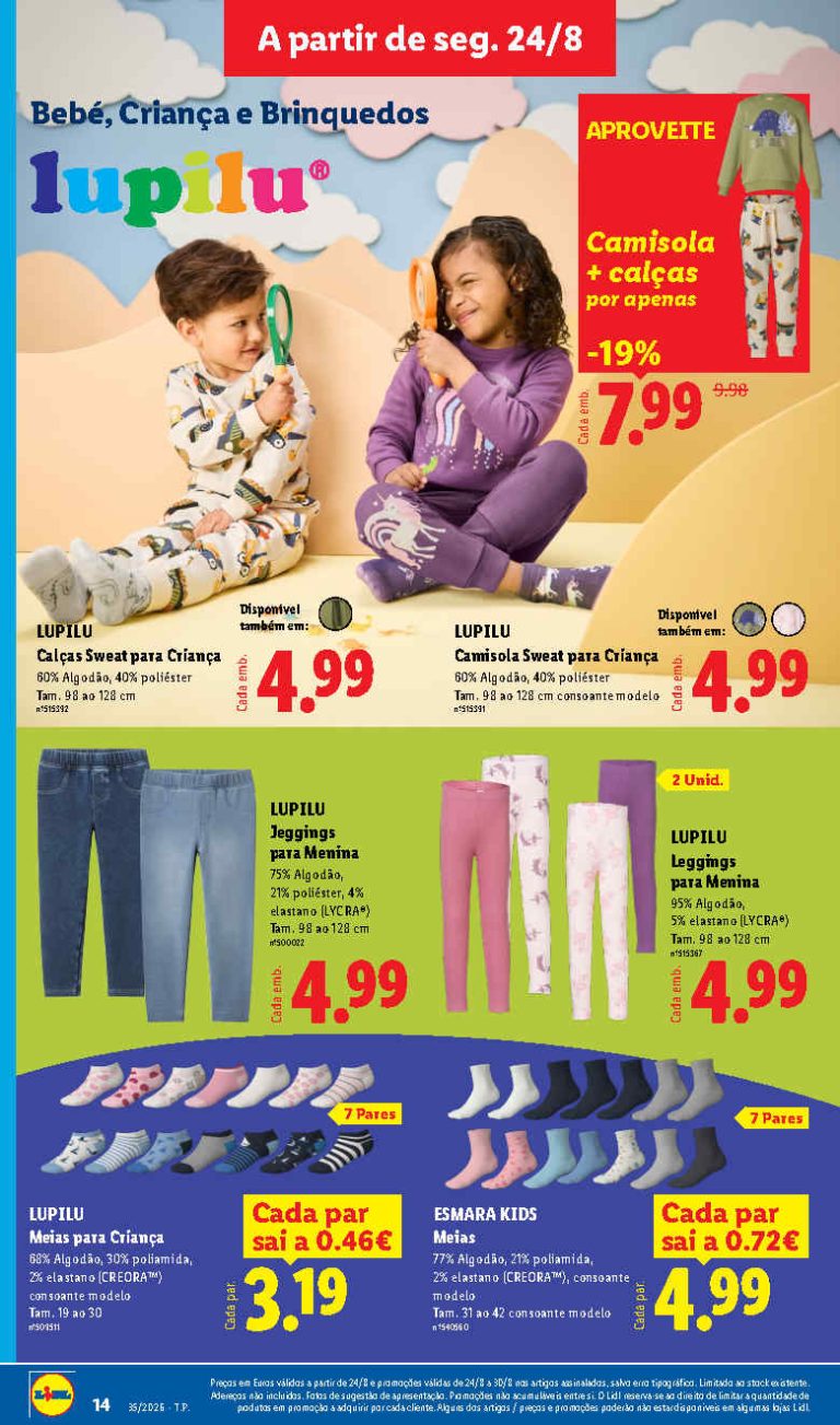 Folheto Lidl Lupilu – Antevisão Bazar Promoções 24 a 30 de agosto