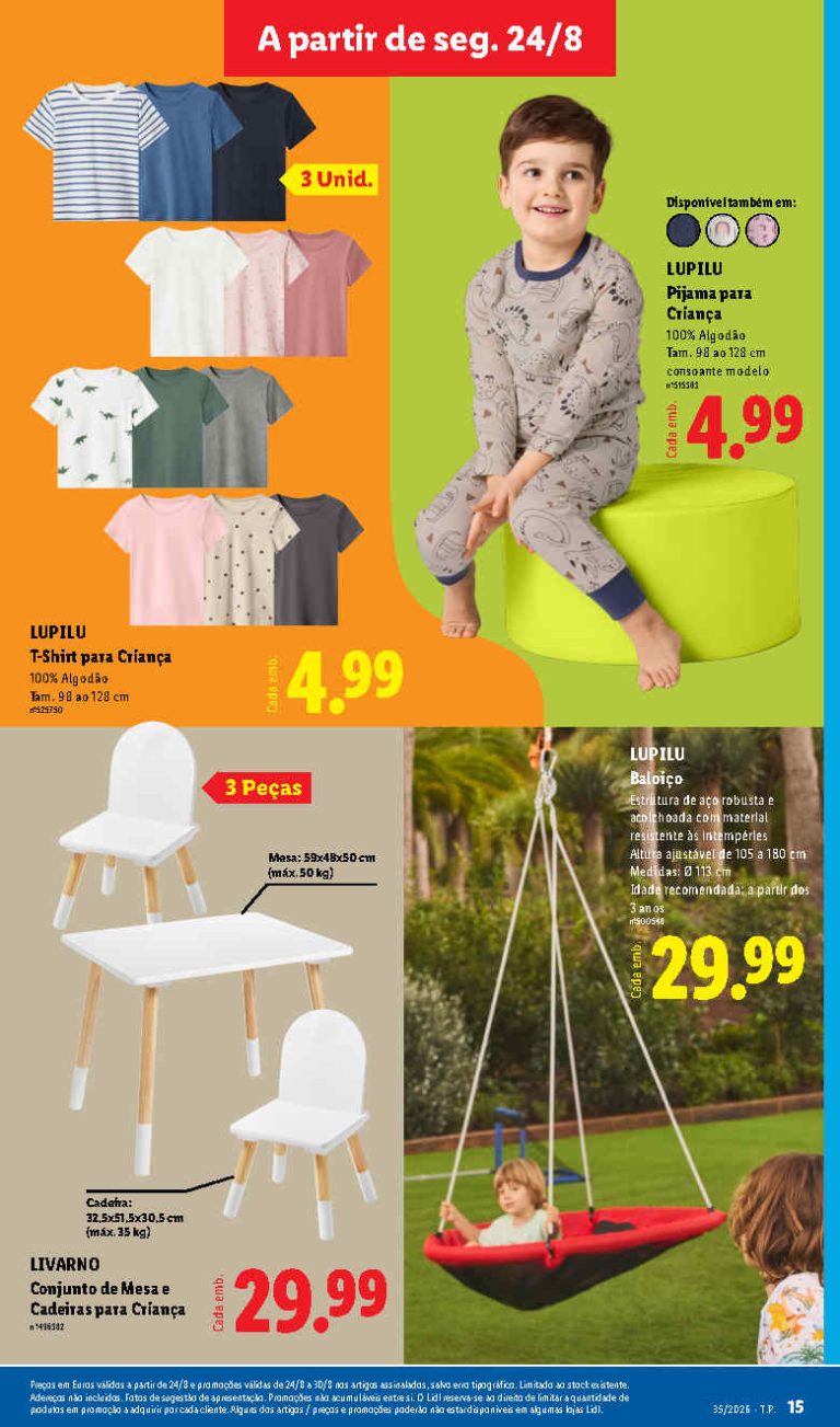 Folheto Lidl Especial Lupilu – Antevisão Bazar Promoções de 24 a 30 agosto