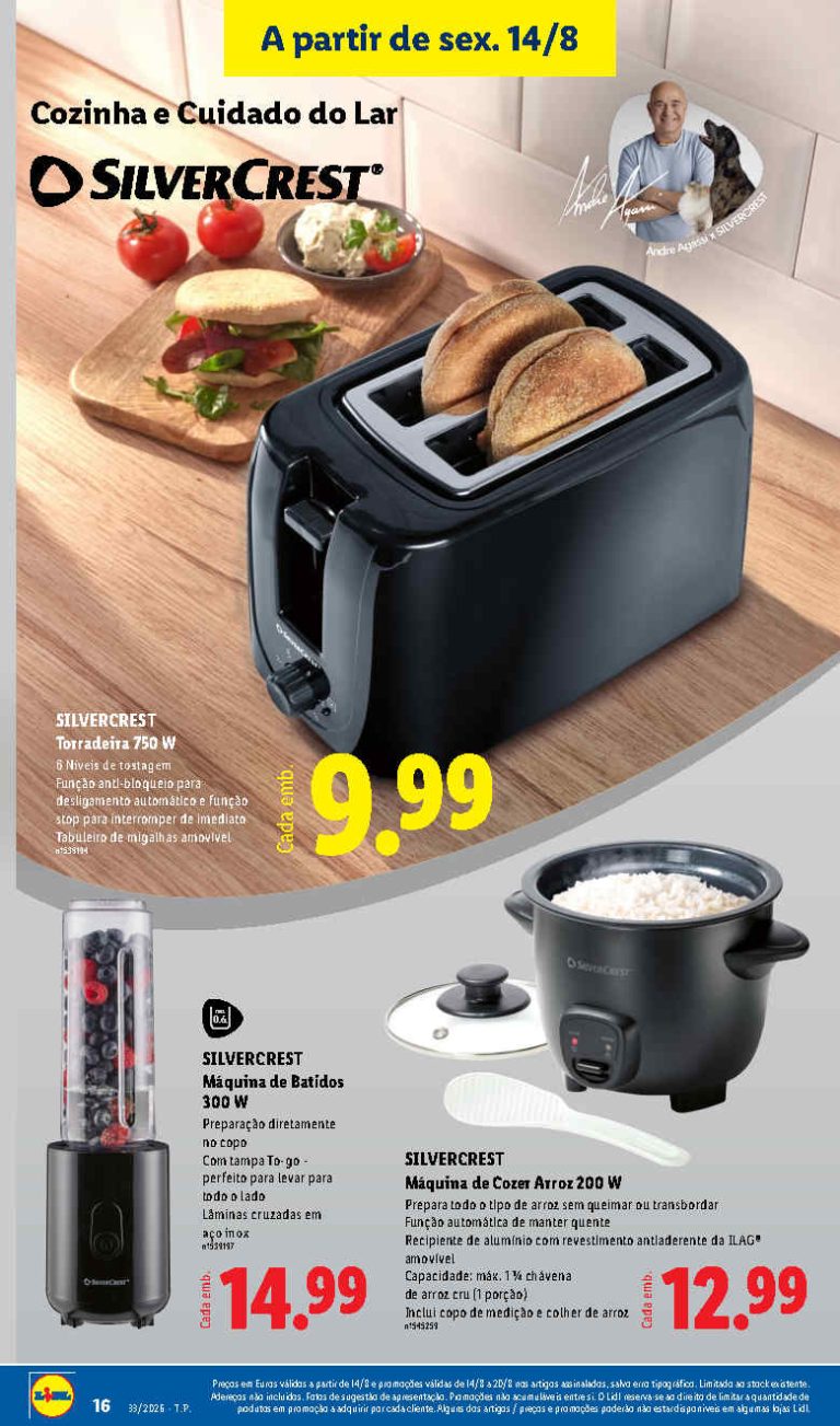 Folheto Lidl Cozinha – Antevisão Bazar Promoções 14 a 20 de agosto