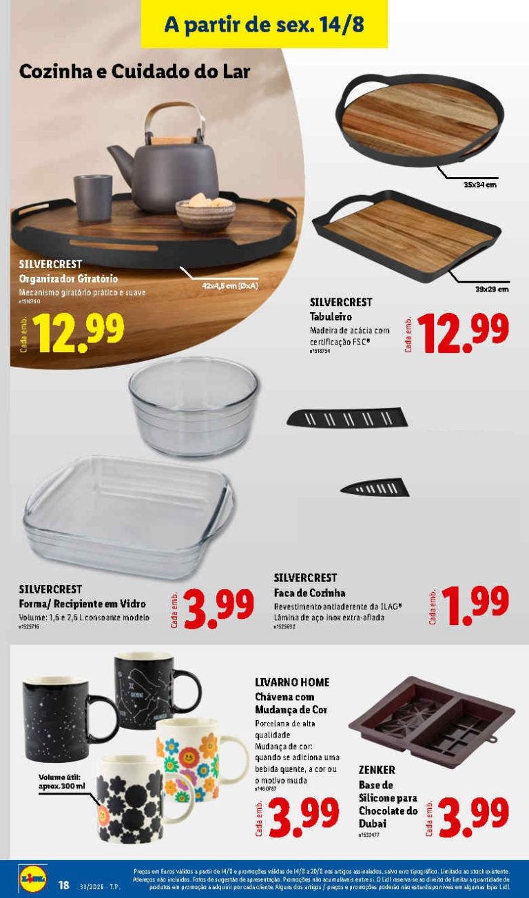 Lidl Destaques – Antevisão Bazar Promoções de 14 a 20 agosto