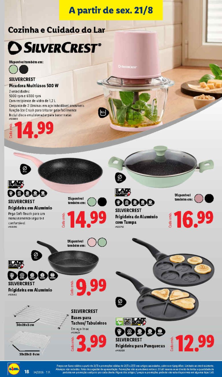 Folheto Lidl Especial Cozinha – Antevisão Bazar Promoções de 21 a 27 agosto