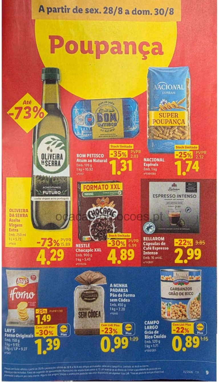 Folheto Lidl – Antevisão Promoções 28 a 30 de agosto
