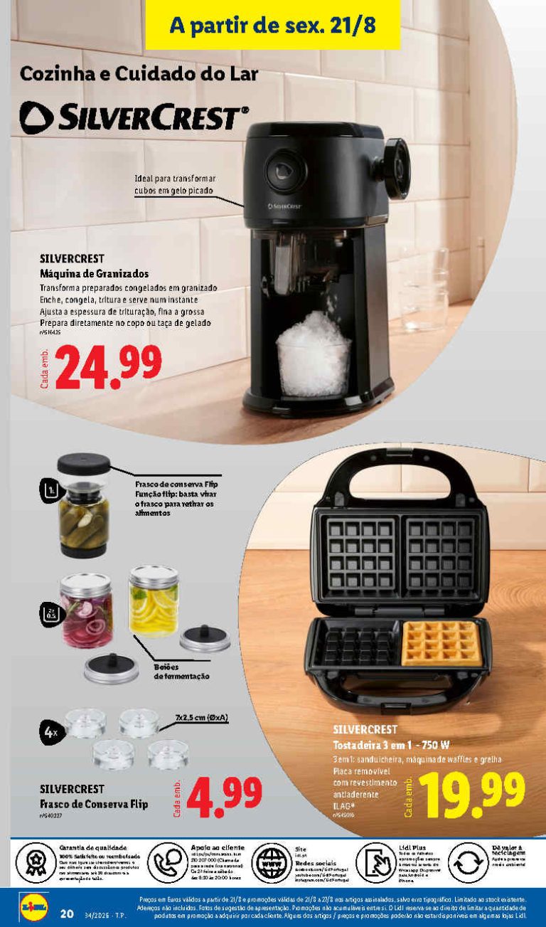 Lidl Destaques – Antevisão Bazar Promoções de 21 a 27 agosto