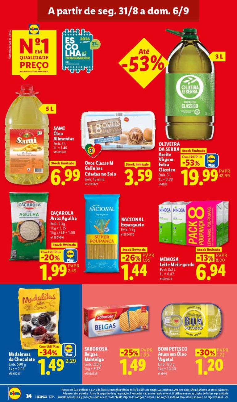 Folheto Lidl Mercearia – Antevisão Promoções 31 agosto a 6 setembro