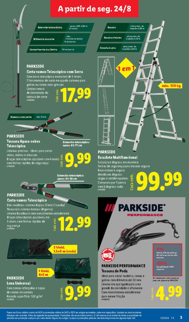 Lidl Destaques – Antevisão Bazar Promoções de 24 agosto a 3 setembro