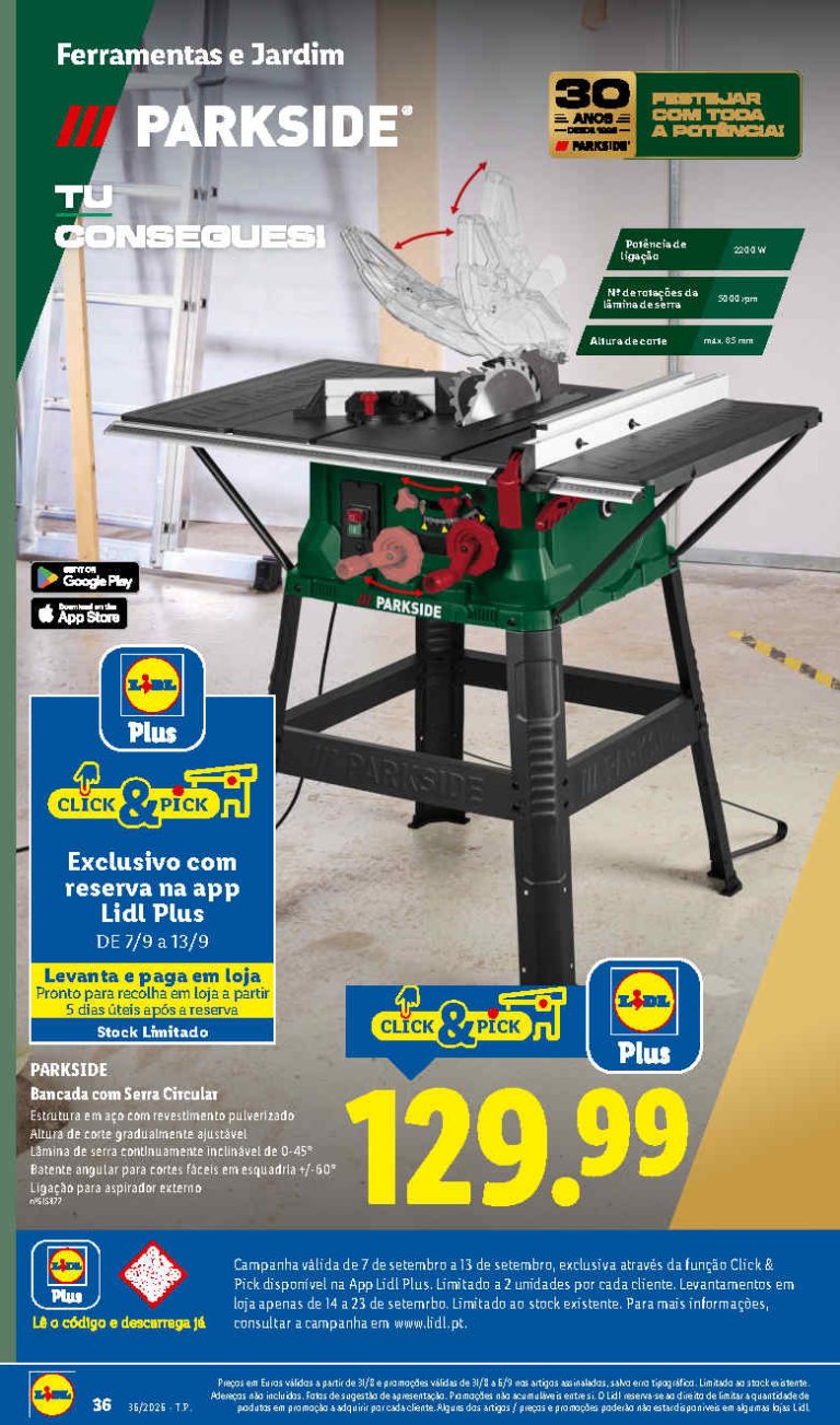 Folheto Lidl Ferramentas Bazar – Antevisão Promoções de 4 a 10 setembro