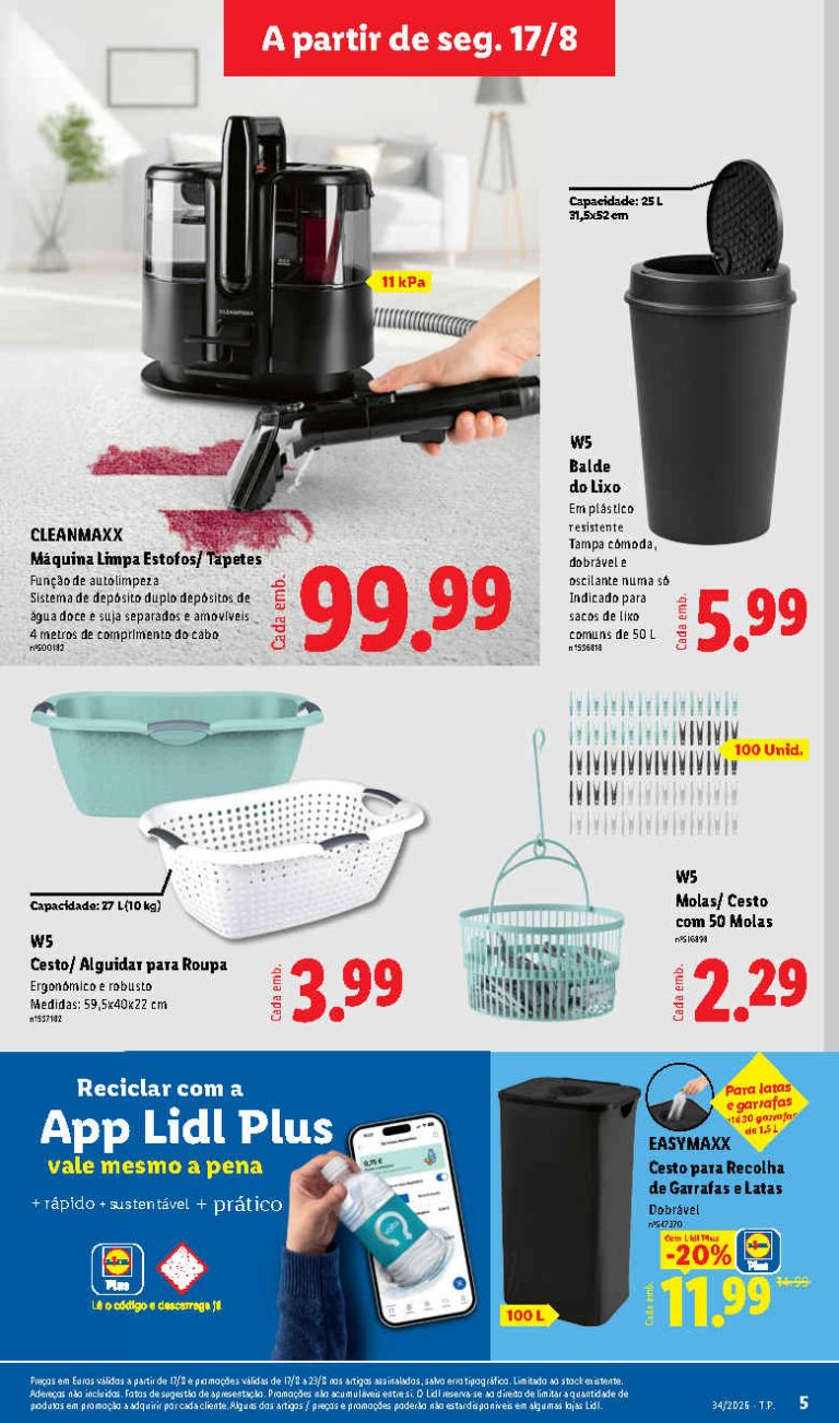 Lidl Destaques – Antevisão Bazar Promoções de 17 a 23 agosto